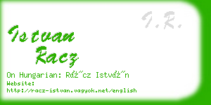 istvan racz business card